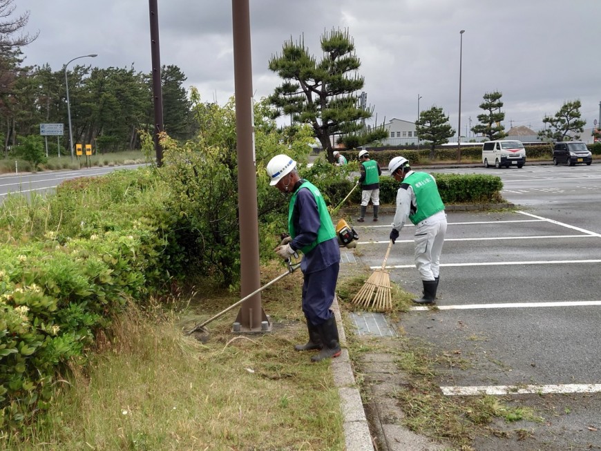 草刈り作業